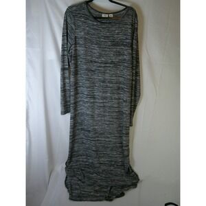 Cato‎ Women's Long Sleeve Maxi Dress Gray Heathered Size 18W